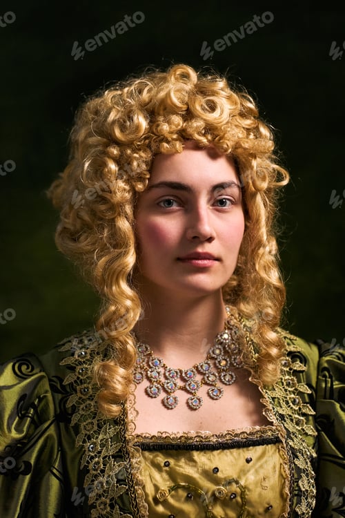Preview: Portrait of Woman Wearing Historical Costume for Period Drama