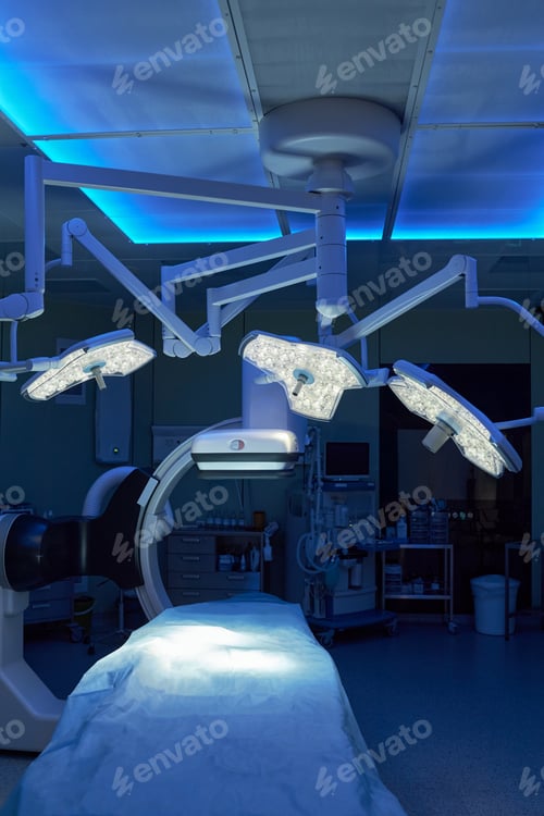 Preview: Modern Operating Room Prepared for Surgery and Medical Treatment