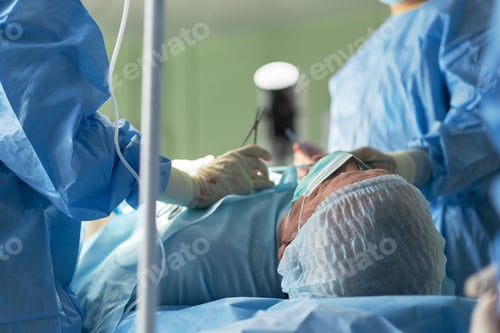 Preview: Senior Patient Undergoing Surgery in Operating Room