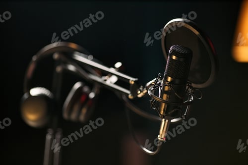 Preview: Podcast Microphone Recording Audio Content for Blogger Stream