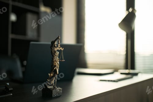 Preview: Lady Justice Statue Symbolizing Divorce Law and Legal Separation