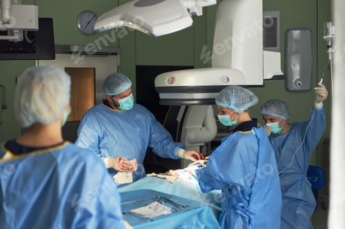 Preview: Adult Surgical Team Collaborating during Image Guided Hospital Care