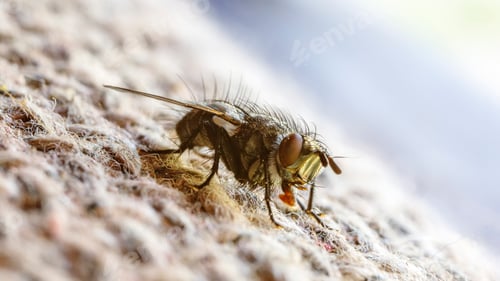 Preview: Macro of a Fly Resting