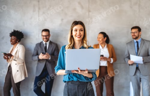 Preview: Professional in office environment, highlighting teamwork, collaboration, leadership, and innovation