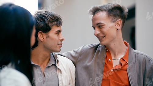 Preview: Group of young adult friends enjoying social gathering