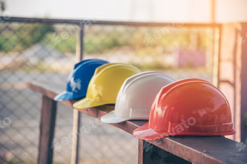 Preview: Construction hard hat safety tools equipment for workers in construction site for engineering protec