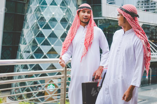 Preview: Arab muslim men talking together team uae union teamwork people. Digital marketing arab group of peo