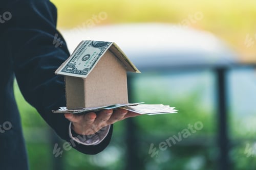 Preview: Real estate agent hands holding home business mortgage loan investment property. Hands saving protec