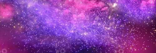 Preview: Banner Purple Firework celebrate anniversary happy new year 2024, 4th of july holiday festival. Bann