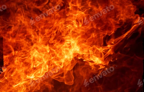 Preview: Fire explosion flammable car fire on street smoke, hot danger flame burning effect. Fire burn car ac