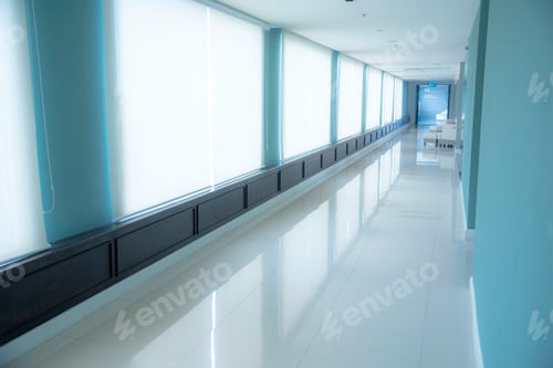 Preview: Blurry off white Backdrop hospital bright softness hotel with copy space