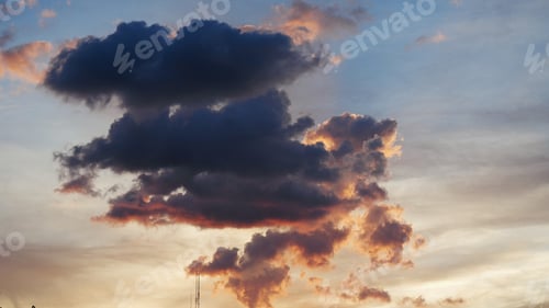 Preview: dramatic Sunset sky range beautiful landscape dusk golden time vibrant sky. Beautiful landscape vivi