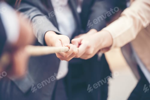 Preview: Teamwork Collaboration Team Meeting Communication concept with Business people Working Together. Pow