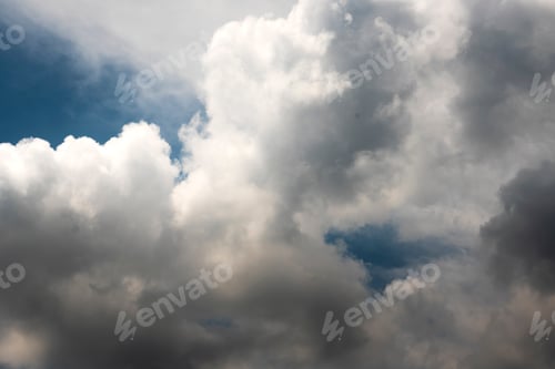 Preview: Banner Meteorology danger Dark cloudscape storm cloud with copy space.