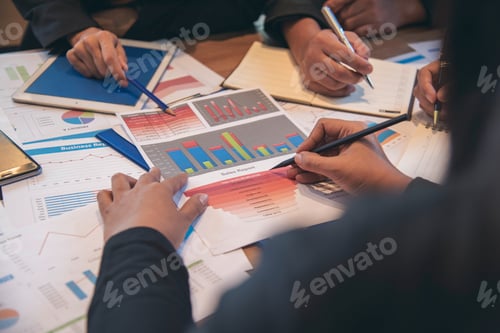 Preview: Diverse company collaboration meeting brainstorming business workplace. Asian Company Meeting brains