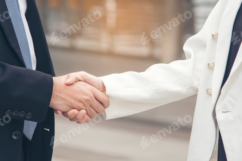 Preview: Trust Promise Concept. Honest Partner with Professional Team make Law Business Agreement after Compl