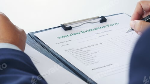 Preview: Businessman hands note meeting document in conference room. man Hands writing planning notebook. Clo