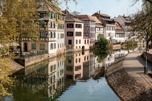 Preview: Strasbourg Canal Morning Calm Reflections Willow Shadows