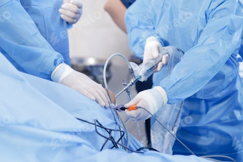 Preview: Knee Arthroscopy Procedure with Surgical Instruments in Use