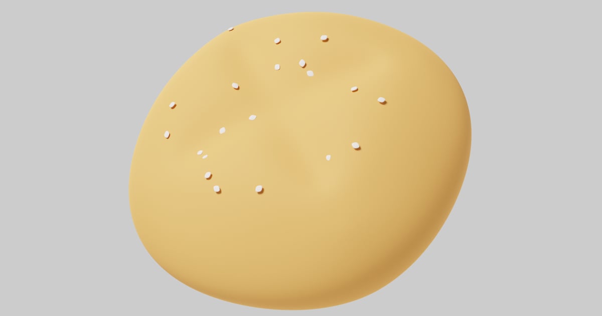 Round, flat object with white dots 3D, Incl. circle & flat - Envato