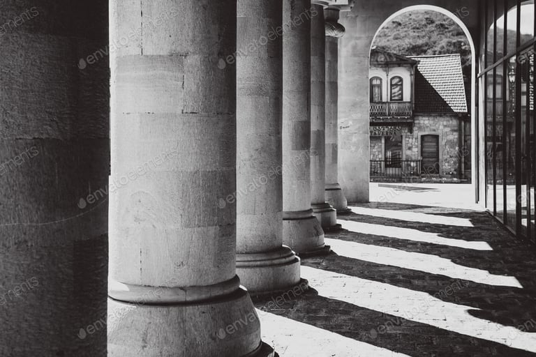 Architecture of the old town in Mtskheta, Georgia