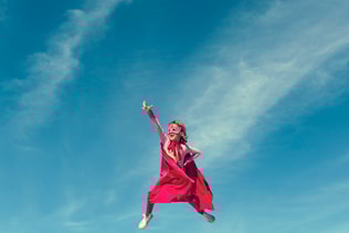 Little Girl Super Hero Concept