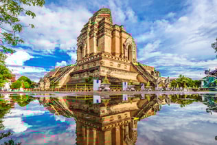 Chiang Mai, Thailand at Wat Chedi Laung.