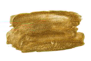 gold color glitter nail polish